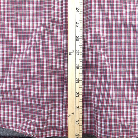 Ralph Lauren Blaire Shirt XL Long Sleeve Red Check Button Down Pony Cotton - Picture 6 of 8